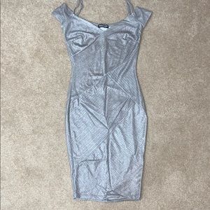 Fashion Nova Silver Dress